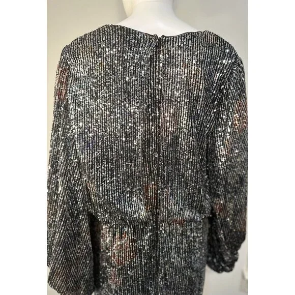 R&M Richards Sparkly Drape Back Dress Red Carpet Worthy! New Year & X-mass Party - Picture 15 of 16
